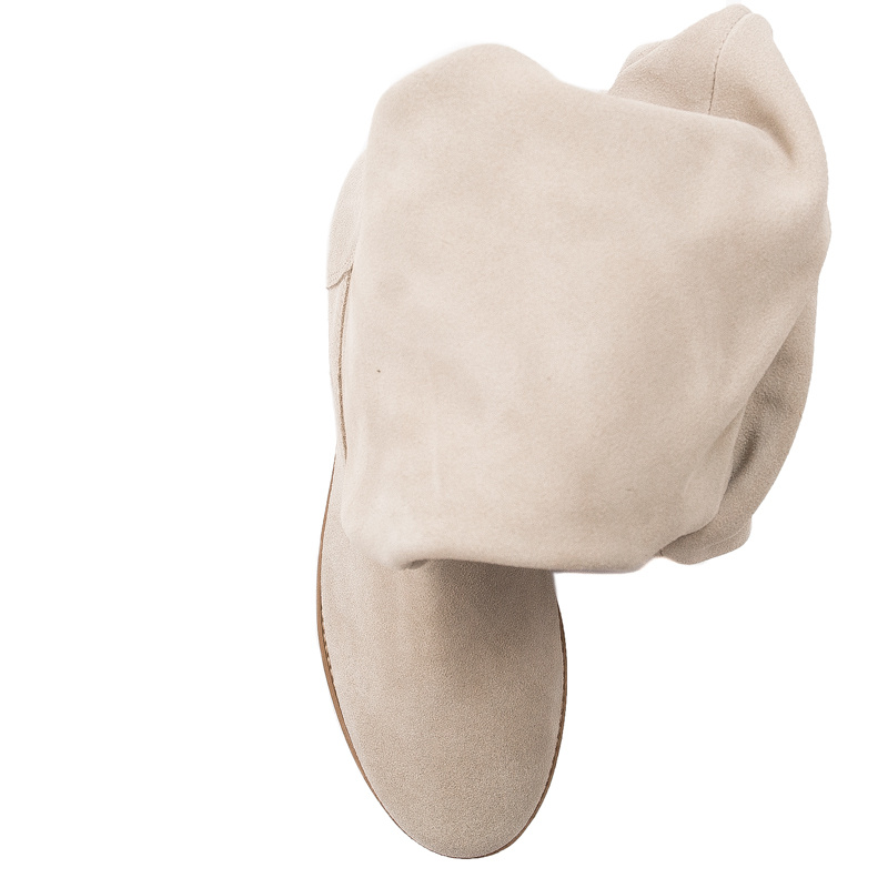 Maciejka Light Beige Knee-High Boots 05790-22/00-6