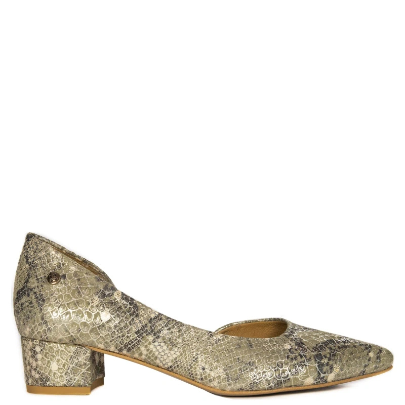 Maciejka Women's Beige + Gold Pumps