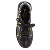 Woman's Sneakers Black and Gold Leather 06197-01/00-8