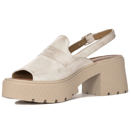 Maciejka Beige & Gold Sandals 06039-04-00-1