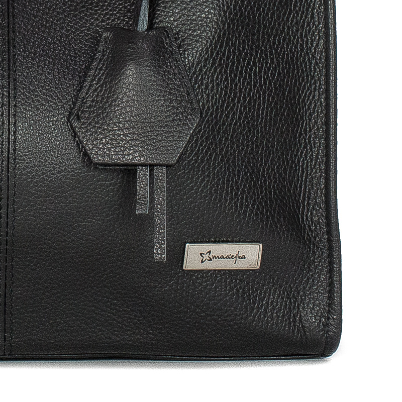 Maciejka Women's Black Leather Handbag C222