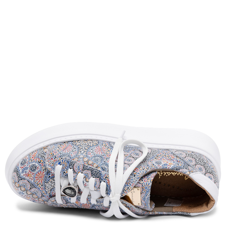 Maciejka Leather Platform Sneakers Multicolored Mandala 6191W-13/00-8