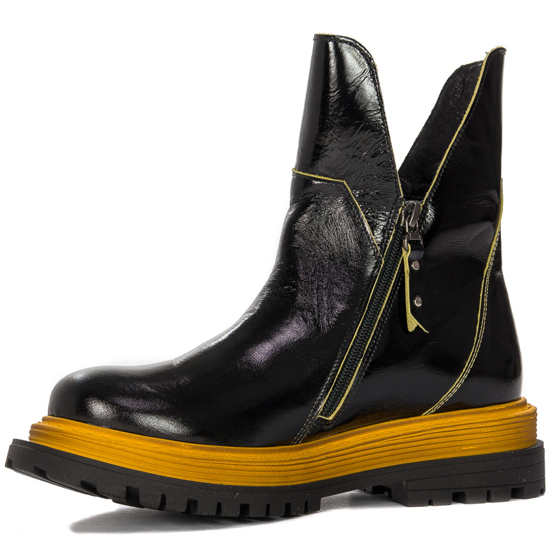 Maciejka Black- Yellow Boots 05747-07/00-7