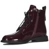 Maciejka Women’s Ankle Boots Patent Leather Lace-Up Burgundy N3131-23/00-8