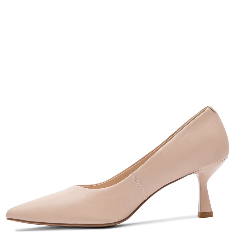 Maciejka Pumps Leather Pointed-Toe Kitten Heel Beige K7527-28/00-1