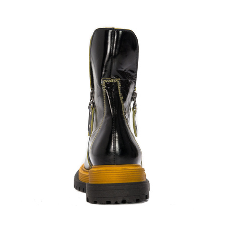 Maciejka Black- Yellow Boots 05747-07/00-7
