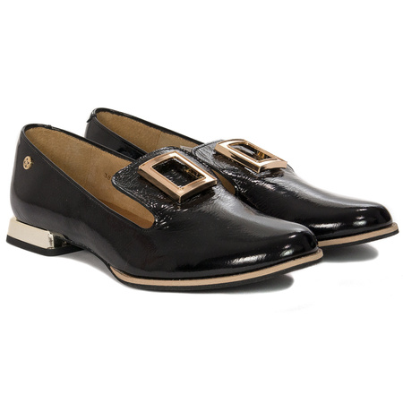 Maciejka lacquered Black Flat Shoes