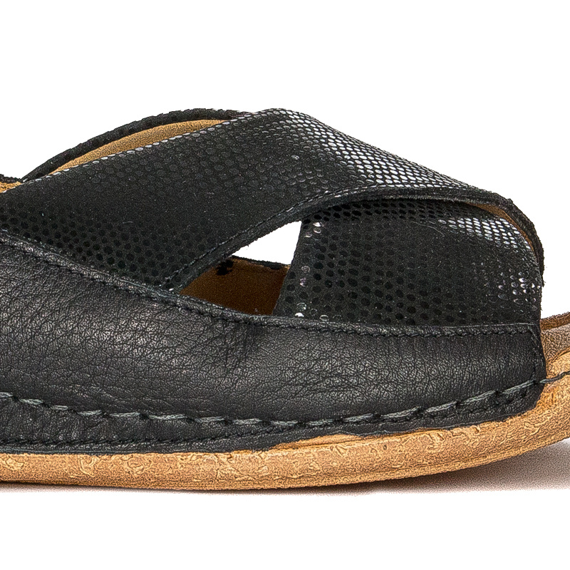 Maciejka Leather Black Ombre women's Sandals