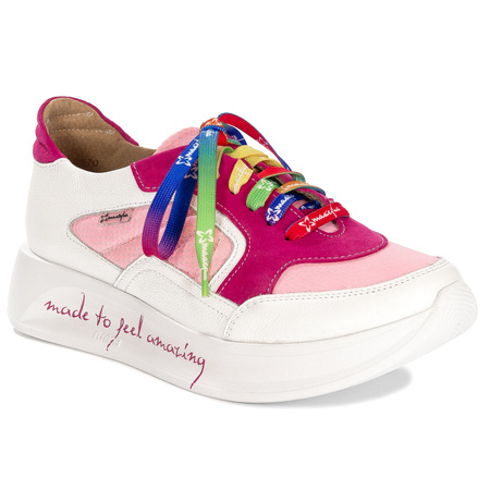 Maciejka Women's Low Shoes Pink and White