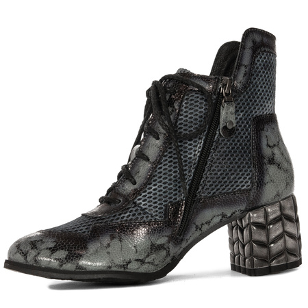 Maciejka Women's Leather Boots Ash White