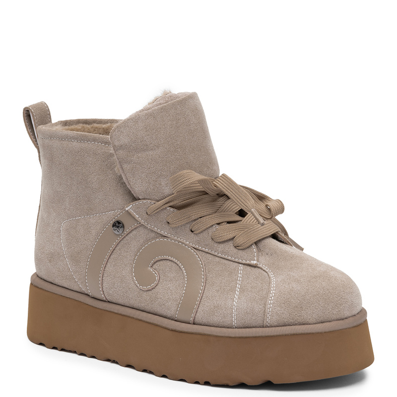 Maciejka Women's Suede Ankle Boots Insulated Beige K7872-04/00-4
