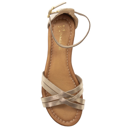 Maciejka Women's Leather Sandals Gold