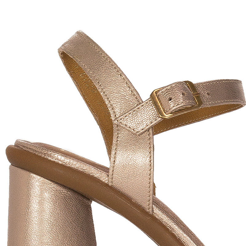 Maciejka Women's sandals in natural leather gold