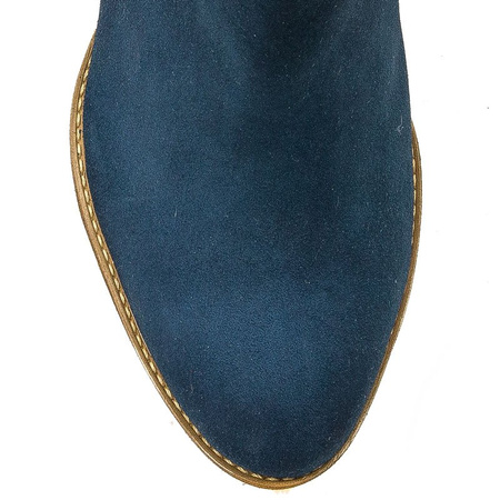 Maciejka Ankle Boots Asymmetric Low Heel Navy 04091-47/00-5