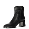 Maciejka Leather Ankle Boots Architectural Block Heel Black K7203-01/00-8