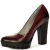 Maciejka Formal Pumps in Natural Leather Burgundy 02629-23-00-1