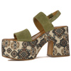 Maciejka Olive + Flowers Sandals 06089-24-00-1