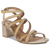 Maciejka Women's High Heel Leather Sandals Gold