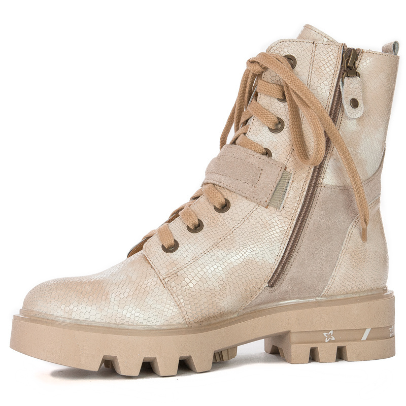 Maciejka 05219-04/00-3 Beige Lace-up Boots