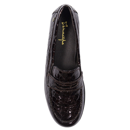 Maciejka Woman's Brown Pattent Leather Shoes