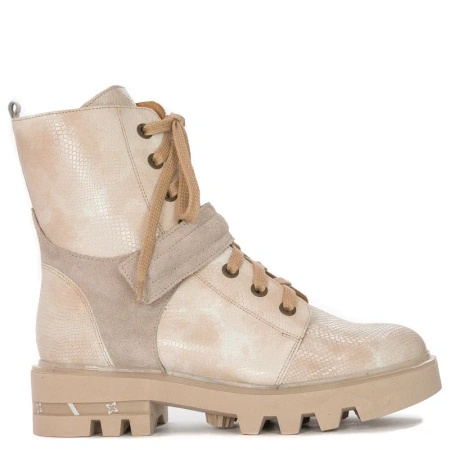 Maciejka 05219-04/00-3 Beige Lace-up Boots
