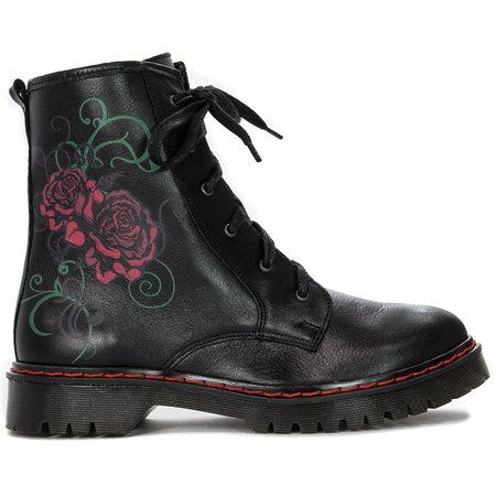 Maciejka Black Lace-up Boots 1609B-01/00-6