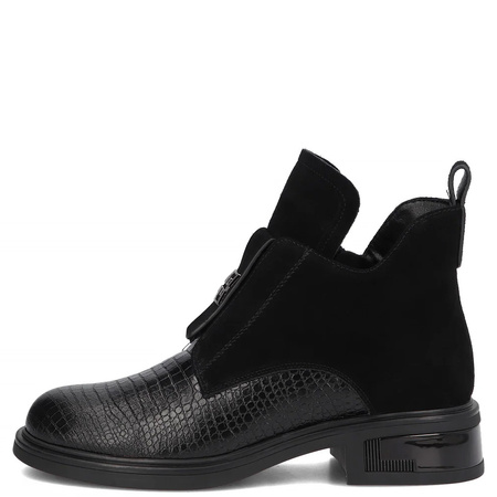Filippo Leather Ankle Boots Black DBT8201-26-BK