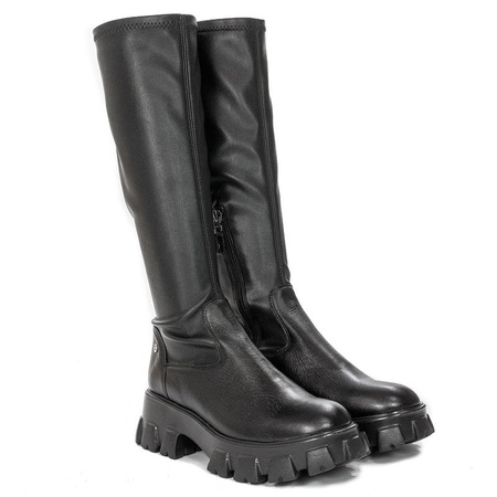 Maciejka Black Knee-High Boots