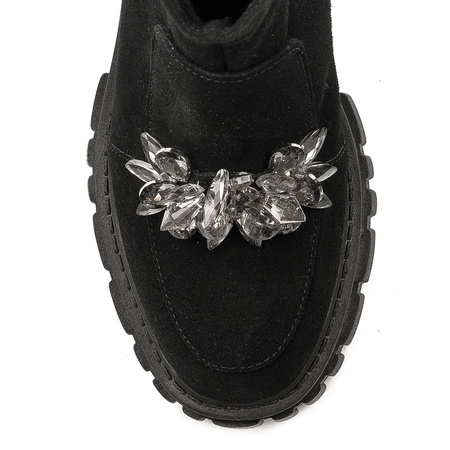 Maciejka Black Suede women's Boots 2857J-05/00-8