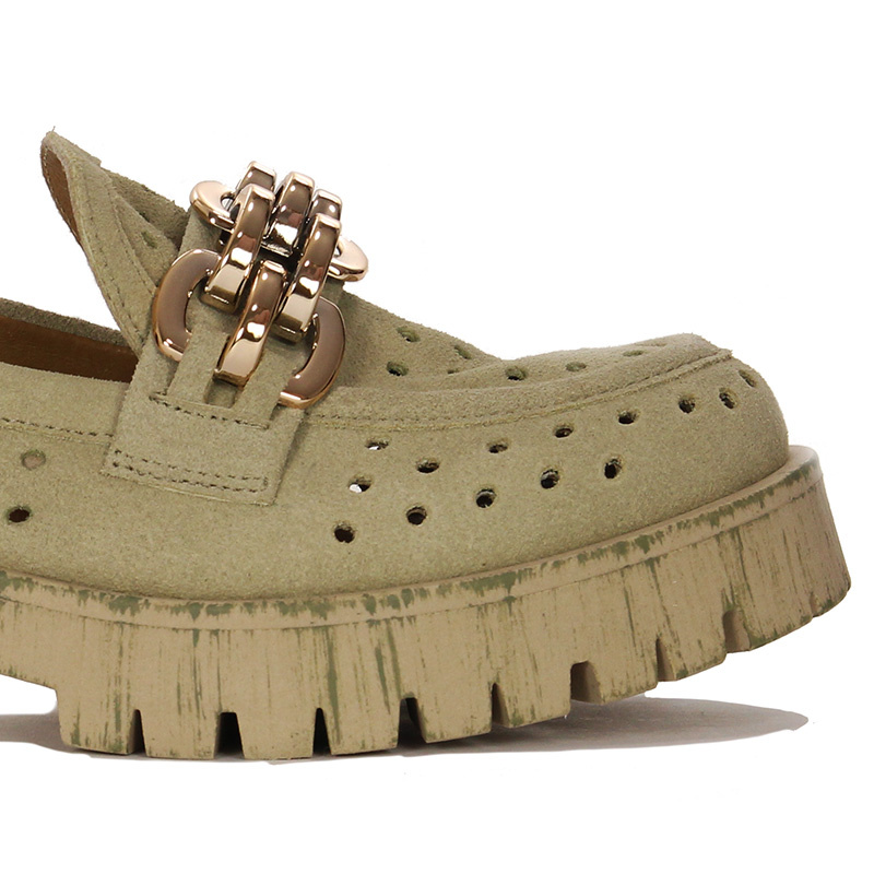 Maciejka Women's Pistachio Flat Shoes