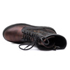 Maciejka Women's Leather Platform Ankle Boots Brown