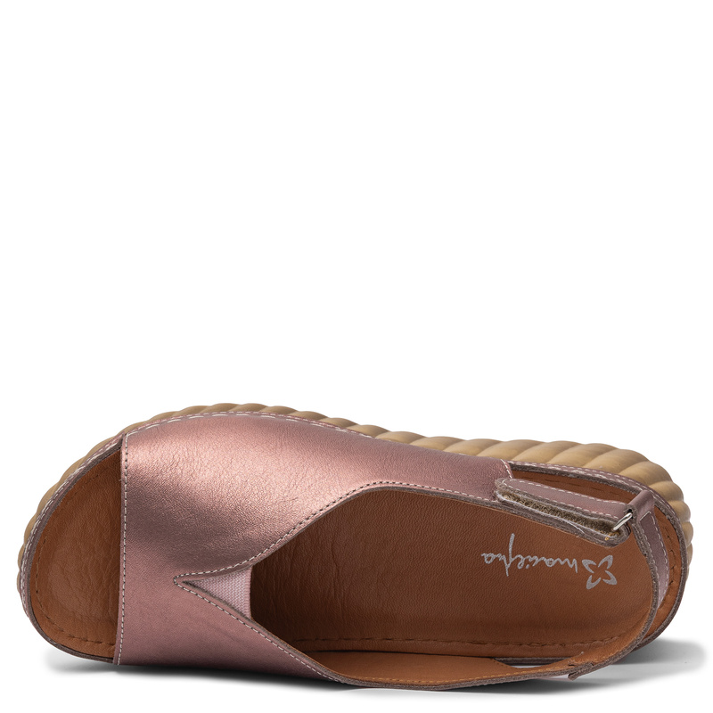 Maciejka Exclusive Leather Wedge Sandals Metallic Gold L7633-25/00-1