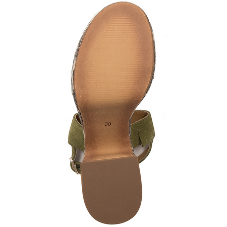 Maciejka Olive + Flowers Sandals 06089-24-00-1