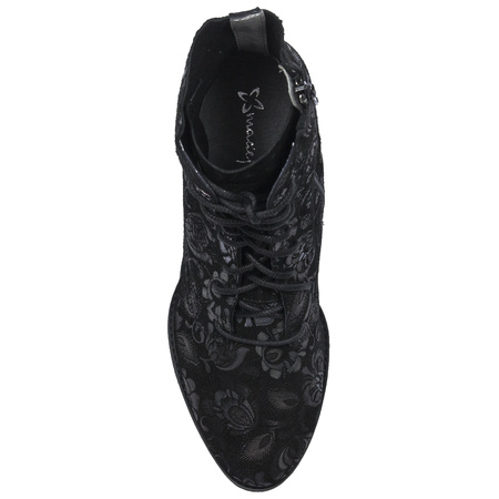 Maciejka Original Leather Boots Velour Ankle Boots Black 06391-01/00-1