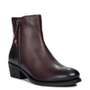 Maciejka Leather Ankle Boots with Croco Embossing Bordeaux H7170-23/00-7