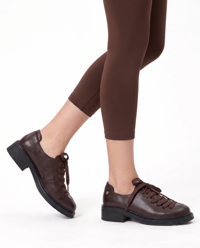 Maciejka Leather Lace-up Shoes Brown K7822-02/00-1