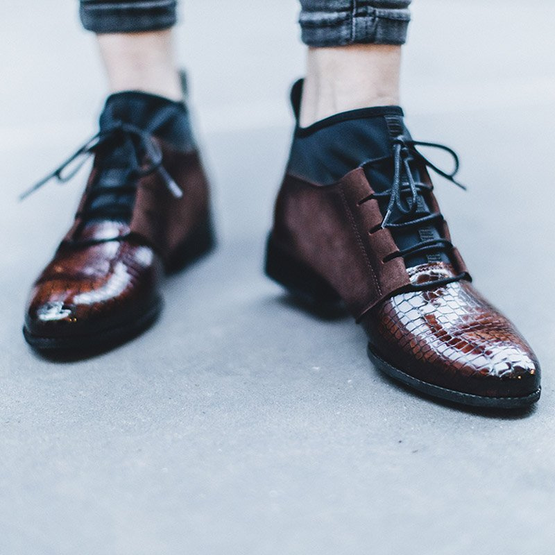 Maciejka leather Brown Lace-up Boots