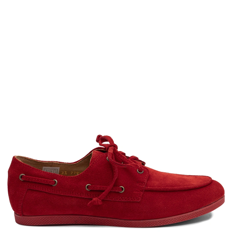 Maciejka Leather Shoes Red 07799-08-00-1