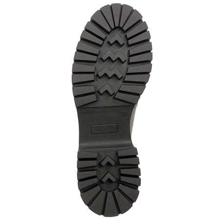 Maciejka Leather Loafers on Stable Platform Grey 5497S-35/00-5