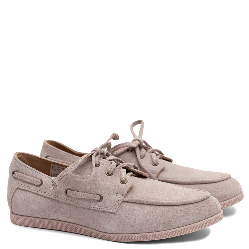 Maciejka Suede Leather Loafers Pink 07799-15/00-1