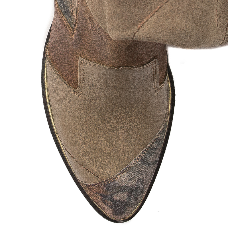 Maciejka Dark Beige Knee-High Boots 05640-10/00-3