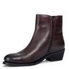 Maciejka Leather Ankle Boots with Croco Embossing Bordeaux H7170-23/00-7