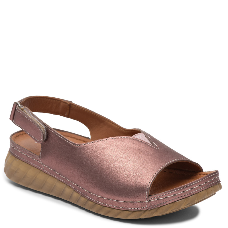 Maciejka Exclusive Leather Wedge Sandals Metallic Gold L7633-25/00-1