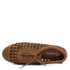 Maciejka Perforated Leather Lace-Up Flats Brown 07328-29/00-1