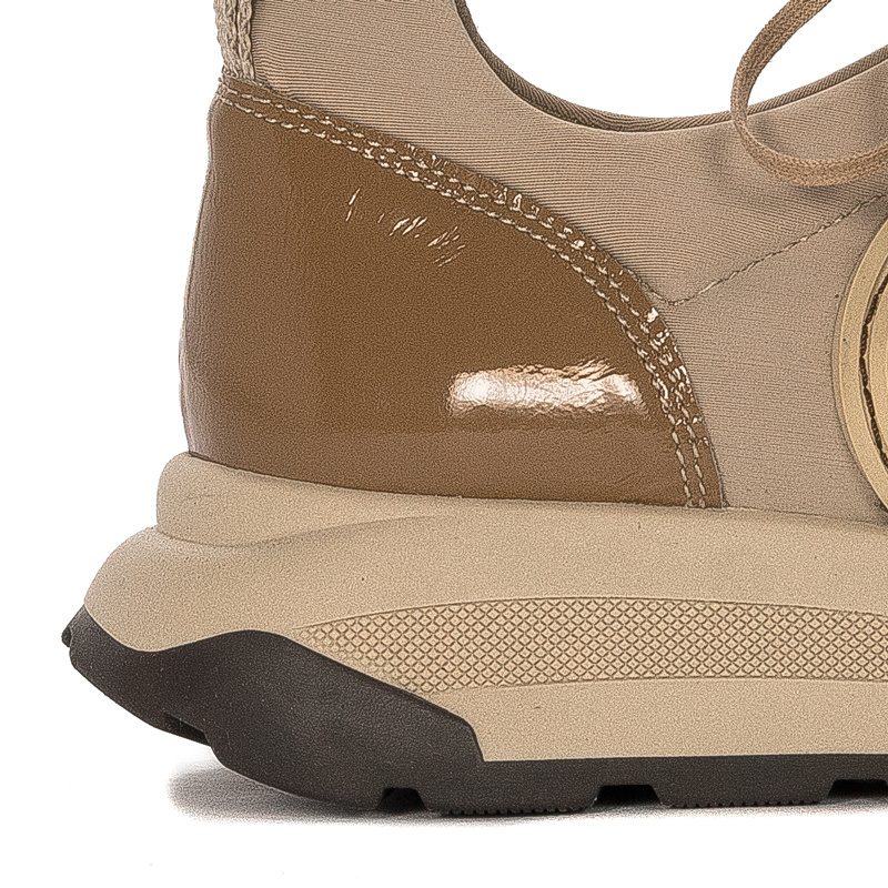 Maciejka Woman's Sneakers Beige Leather