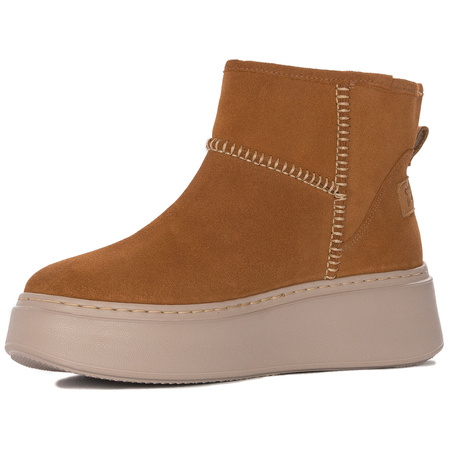 Maciejka Velour Boots with Faux Shearling Lining Russet 06257-29/00-4