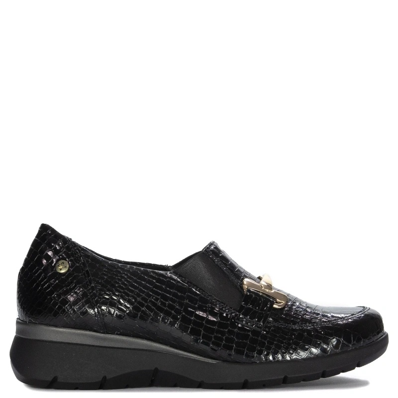 Maciejka Women's Black Leather Low Shoes