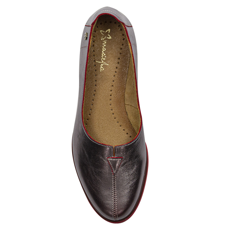 Maciejka Red metalic Flat Shoes 05035-42/00-5