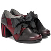 Maciejka 03655-55-00-5  Black Red Flat Shoes