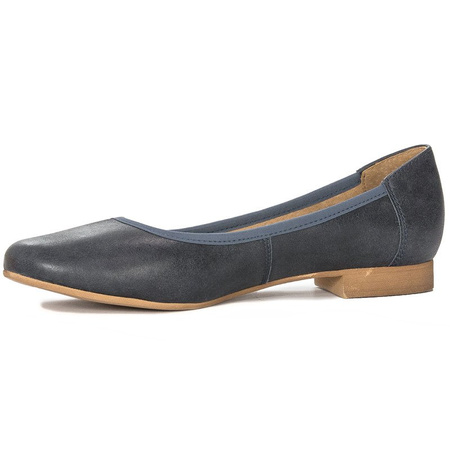 Maciejka Navy Blue Ballerina 4507A-17/00-5